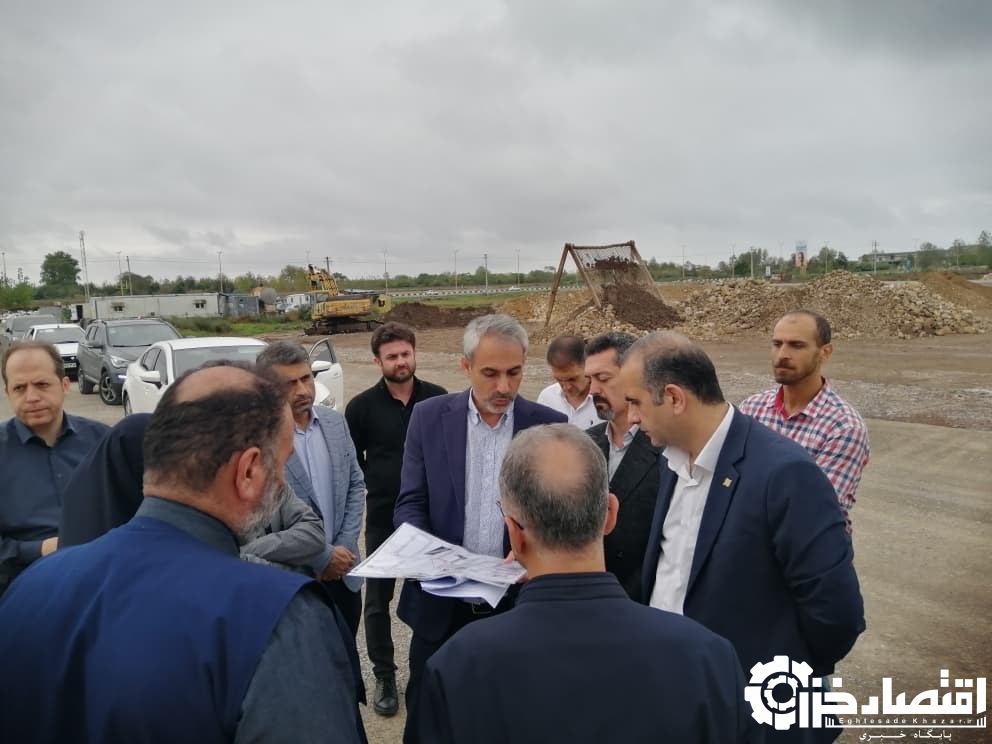 نظارت میدانی مدیرعامل سازمان منطقه آزاد انزلی بر پروژه‌های عمرانی