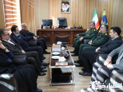 فرماندار رشت با فرمانده سپاه ناحیه مرکزی دیدار کرد