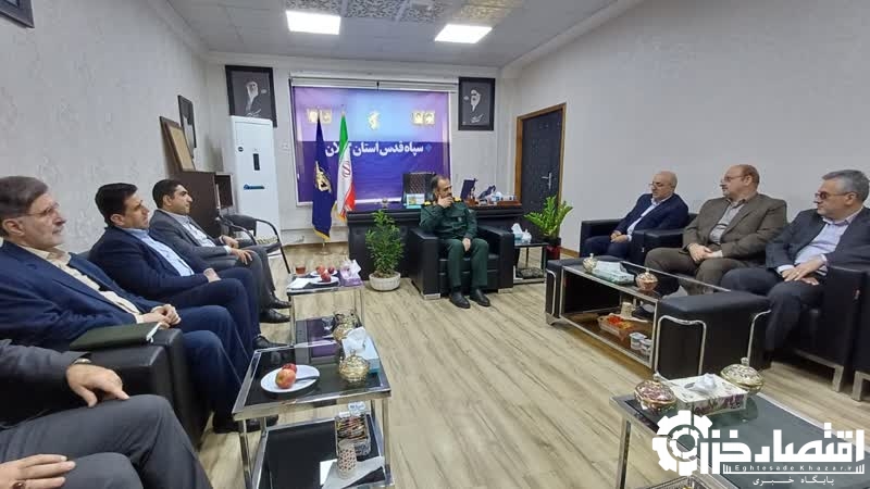 دیدار مدیرکل و مدیران بنیاد شهید و امور ایثارگران گیلان با فرمانده سپاه قدس استان به‌مناسبت هفته دفاع مقدس