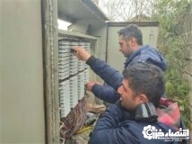 رفع اختلال و پایداری شبکه مخابراتی روستای امیرکیاسر در بندرکیاشهر