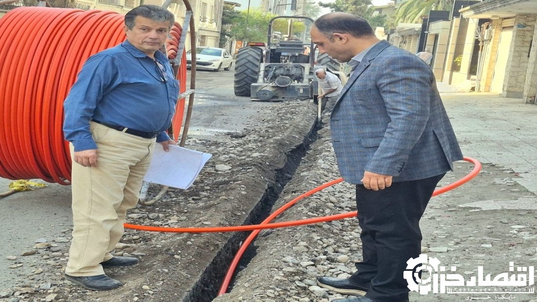 توسعه روزافزون خدمات مخابراتی با تسریع پروژه برگردان فیبرنوری در خیابان ۱۹۲ بلوار گیلان