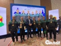 توزیع برق گیلان بر سکوی قهرمانی ایستاد