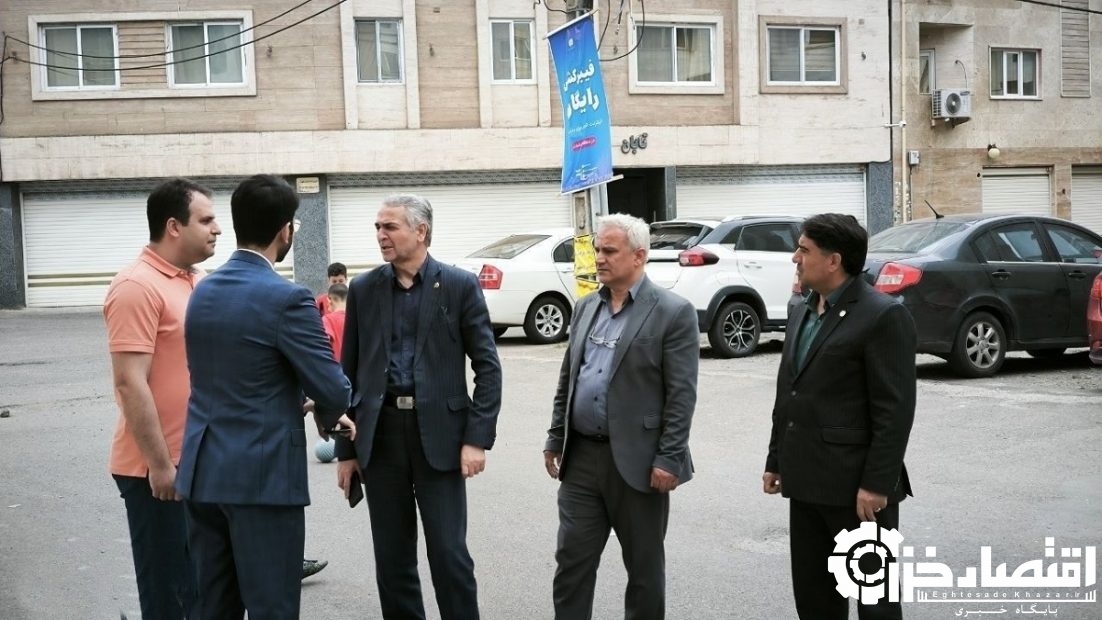 بازدید میدانی مدیر مخابرات منطقه گیلان از اجرای پروژه فیبرنوری (FTTH) در خیابان آیت الله رودباری شهر رشت