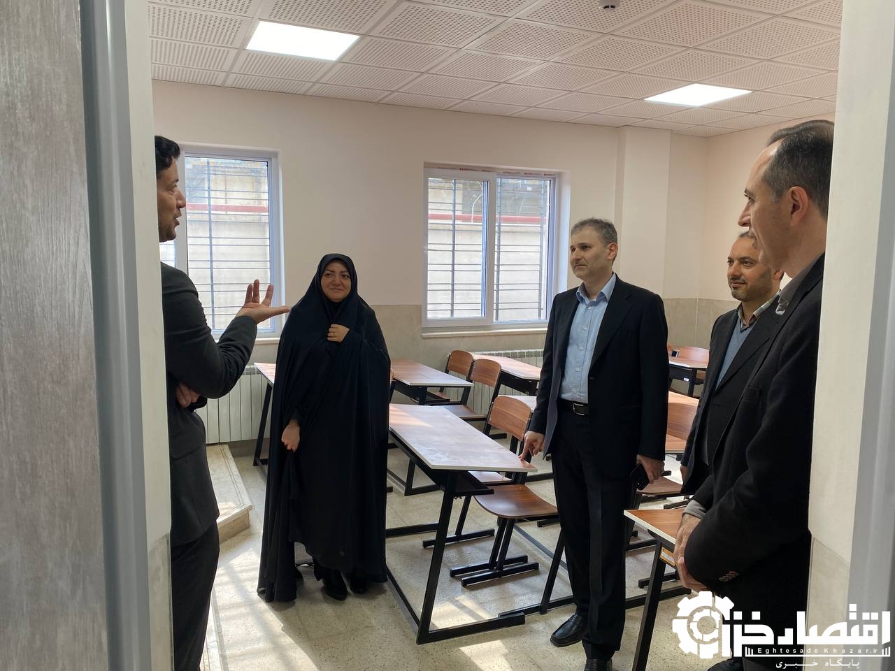 بازدید مدیرکل نوسازی، توسعه و تجهیز مدارس استان از پروژه‌های نهضت توسعه عدالت آموزشی در شرق گیلان