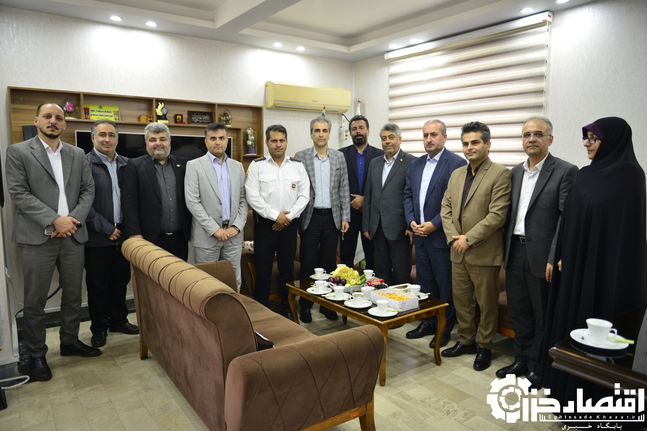 حضور هیئت مدیران ارشد سازمان منطقه آزاد انزلی در بخش خشکبیجار