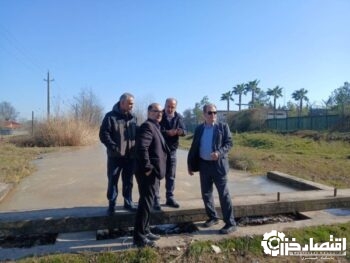 بازدید مدیرعامل شرکت سهامی آب‌منطقه‌ای گیلان از تصفیه‌خانه بزرگ سنگر برای بهبود تأمین آب شرب استان