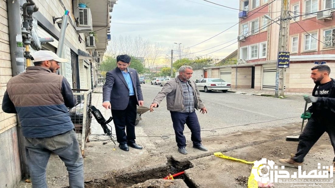 ارتقای زیرساخت‌های مخابراتی رشت با برگردان شبکه مسی به فیبرنوری در بلوار شهید رجایی