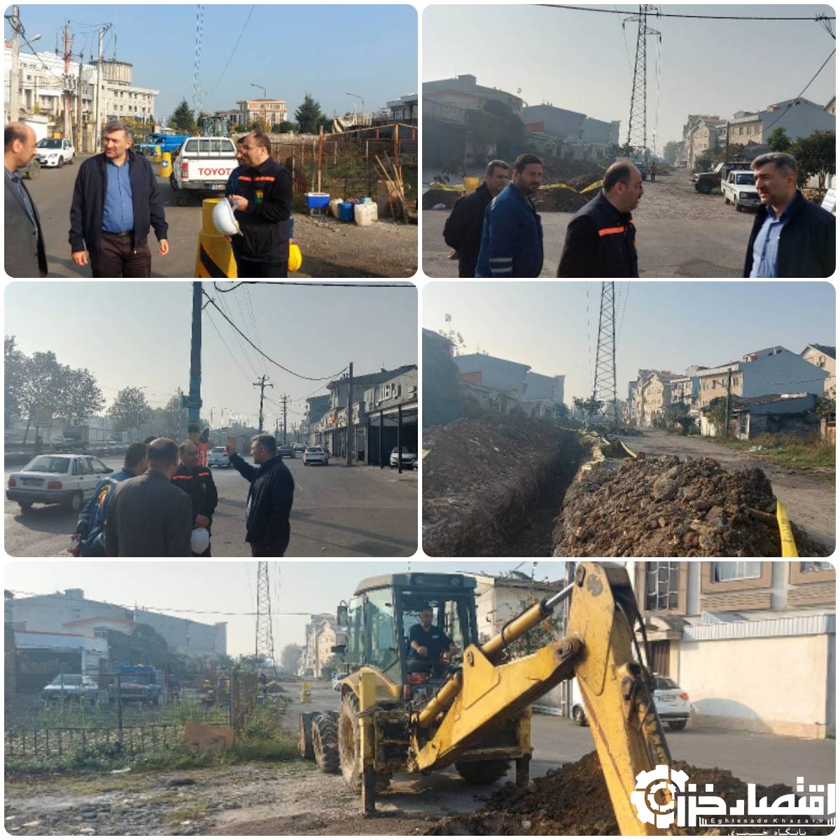 بازدید مدیرعامل شرکت توزیع نیروی برق گیلان از پروژه جابه‌جایی شبکه‌های توزیع برق اطراف میدان امام حسین(ع) شهرستان رشت