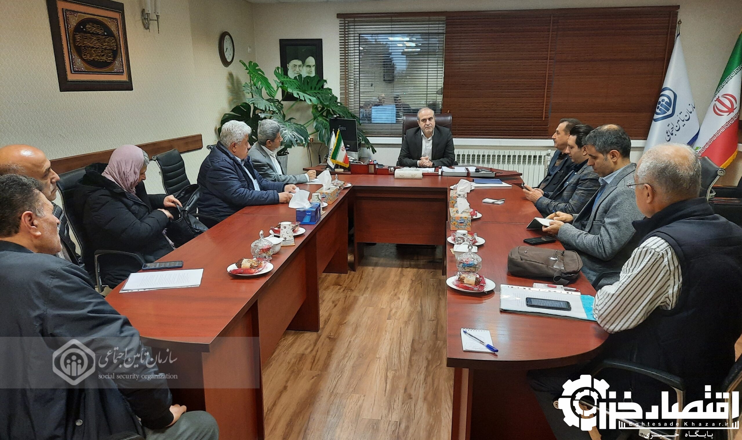 گفتمان و تفاهم، محور نشست مشترک مدیران تامین اجتماعی گیلان با نمایندگان بازنشستگان معترض