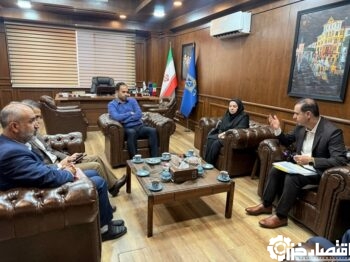 دیدار مدیرکل پست گیلان با شهردار رشت با محوریت پروژه «جینف»