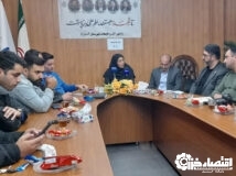 نشست مشترک معاون فنی و مهندسی آبفای گیلان با خبرنگاران و اصحاب رسانه شهرستان آستارا